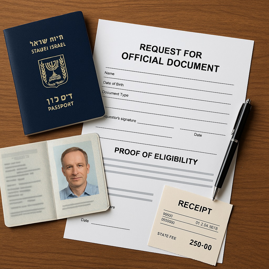 Requesting documents Requesting documents in Israel